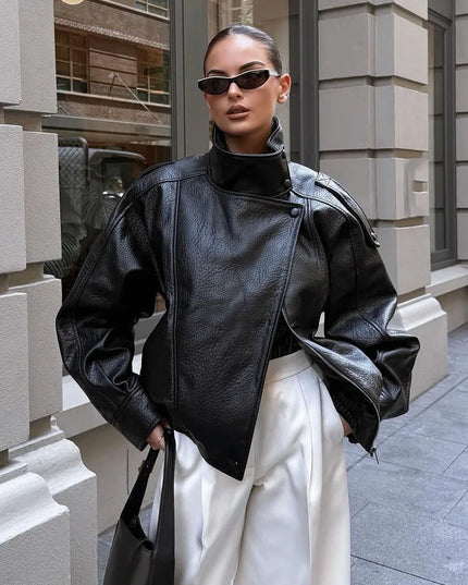 Chic Asymmetric Street Style Jacket