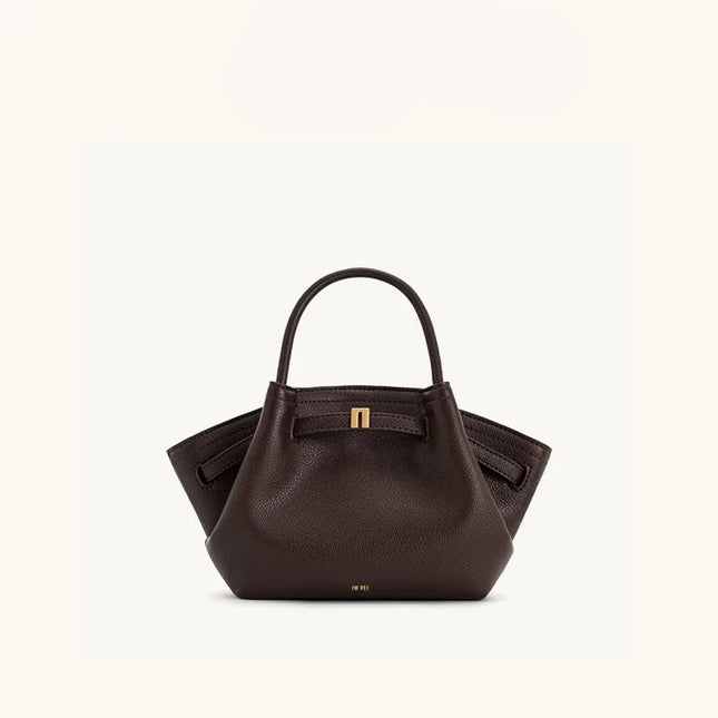 JW PEI HANA Tote Bag Dumpling Bun Small Women's Shoulder Crossbody Bag High Quality Handheld Small Bag Women'sMedium Faux Suede