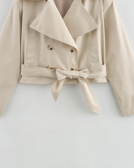 Chic Double-Breasted Trench Coat