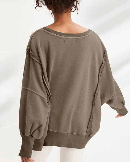 100% Cotton Oversized Hoodie Long Sleeve Pullovers Patchwork Streetwear Harajuku  Sweatshirt Autumn Winter Clothes For Women