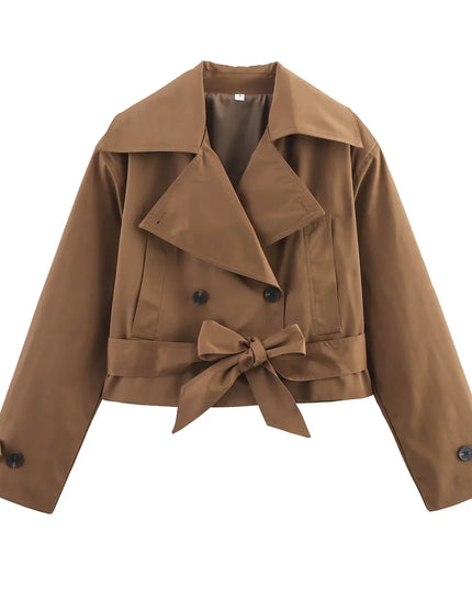 Chic Double-Breasted Trench Coat