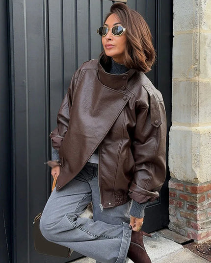 Chic Asymmetric Street Style Jacket