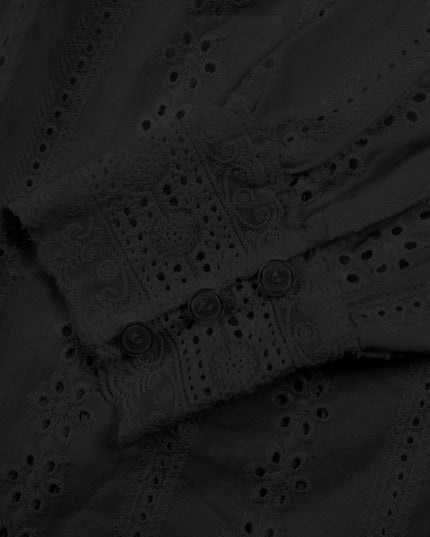 Chic Lace-Up Blouse - Elegance Redefined