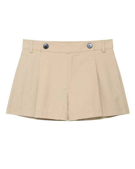 Chic Summer Set: Elegant Turn-Down Collar Jacket & Shorts