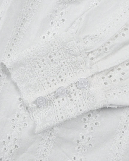 Chic Lace-Up Blouse - Elegance Redefined