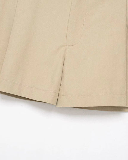 Chic Summer Set: Elegant Turn-Down Collar Jacket & Shorts