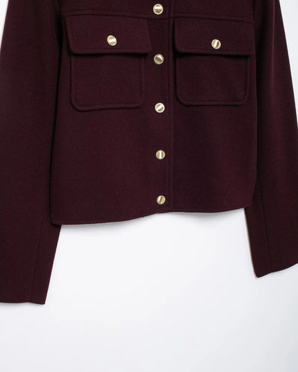 Chic Tweed Bomber Jacket