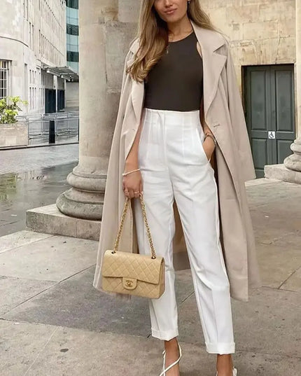 Chic High Waist Pencil Pants