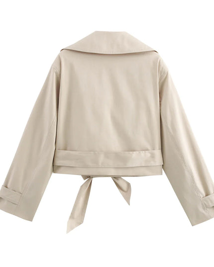 Chic Double-Breasted Trench Coat
