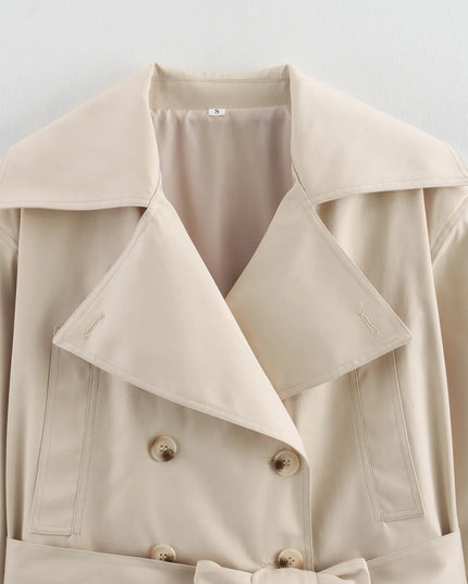 Chic Double-Breasted Trench Coat