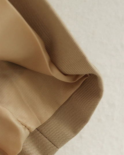 Chic Cropped Trench - Timeless Elegance