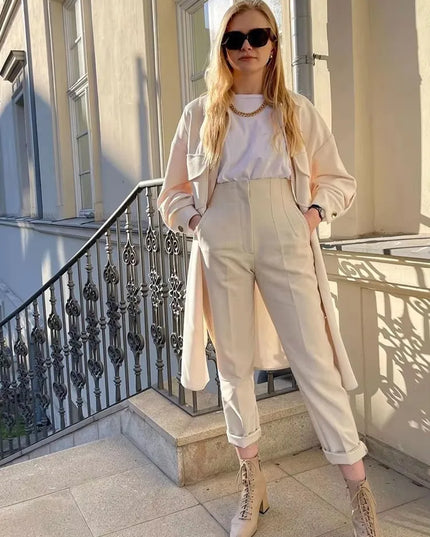 Chic High Waist Pencil Pants