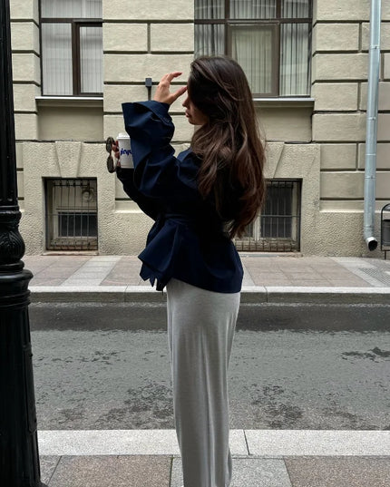 V-neck Belt Trench Coat: Chic & Versatile Style